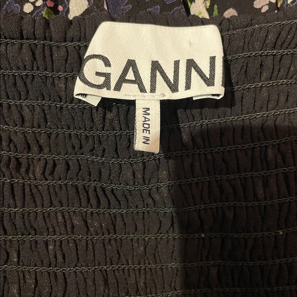 Ganni georgette floral midi dress S-M - Picture 6 of 6